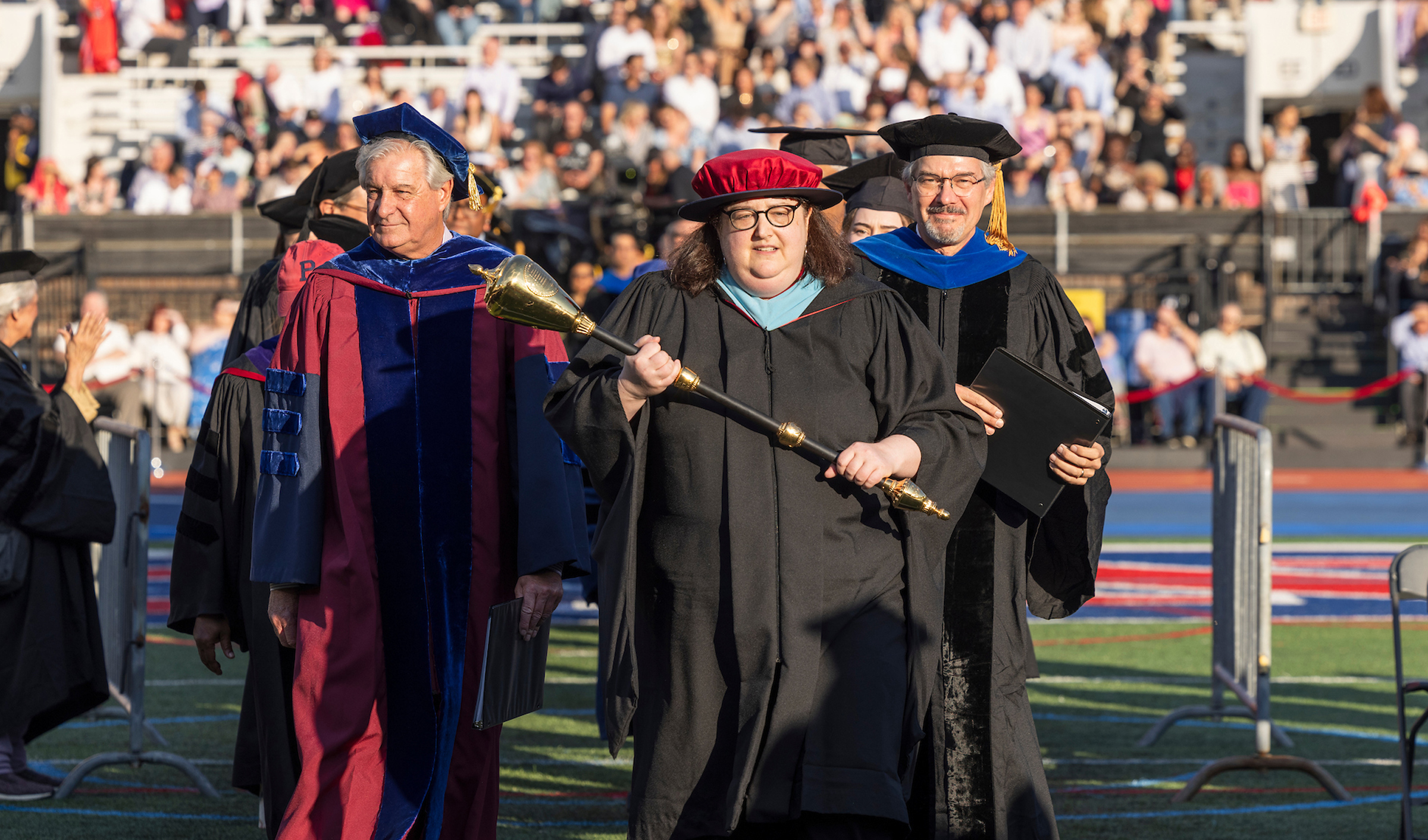 College Graduation 2024 - Allison Rose with mace