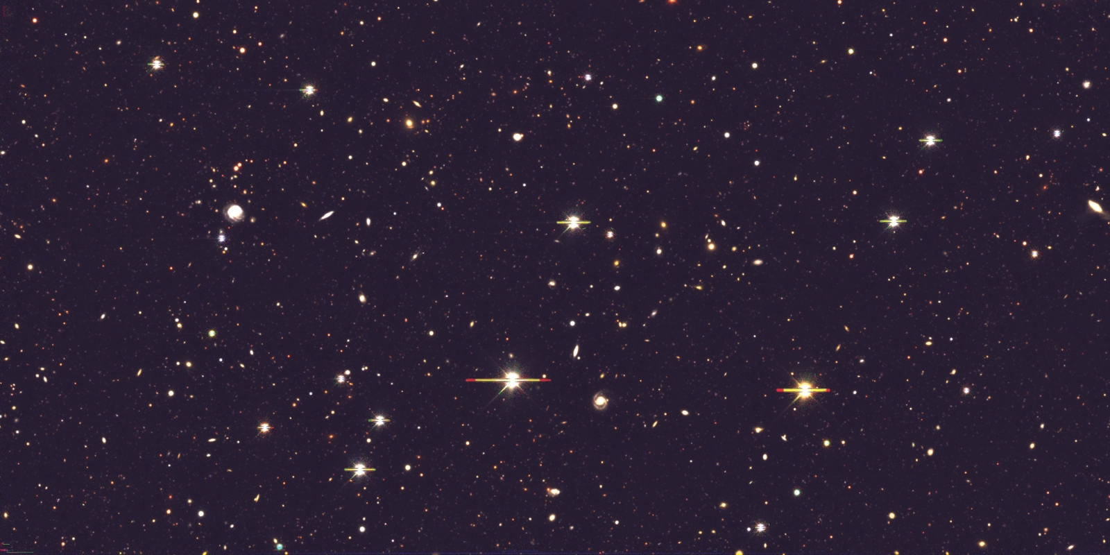 Space with twinkling stars
