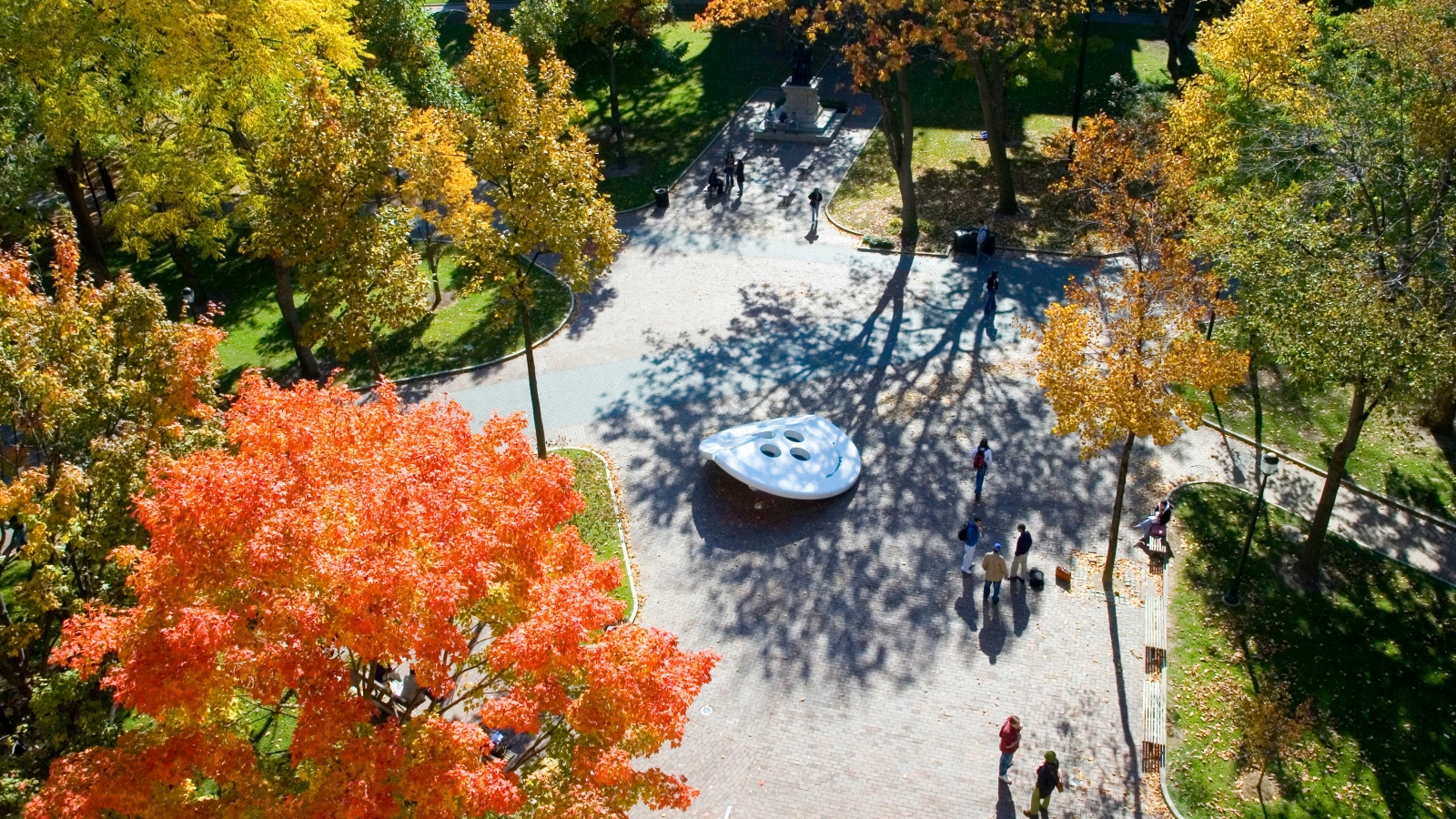 Campus Button Statue